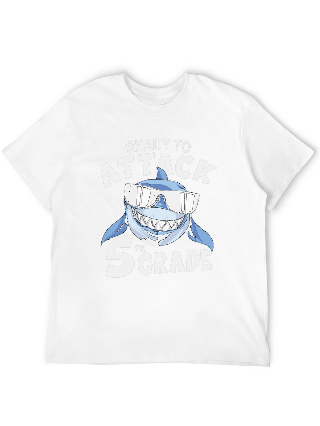 Ready to Attack 5th Grade Shark T-Shirt