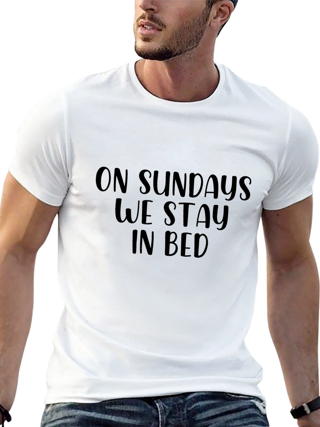 On Sundays We Stay In Bed - Graphic Tee