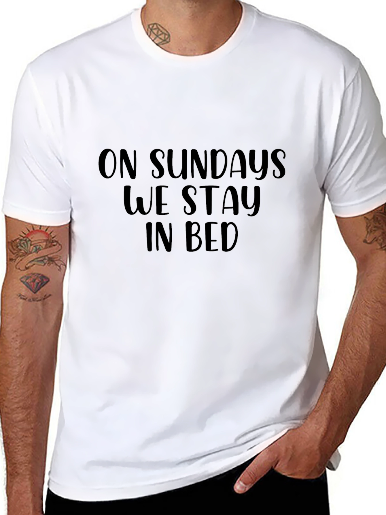 On Sundays We Stay In Bed - Graphic Tee