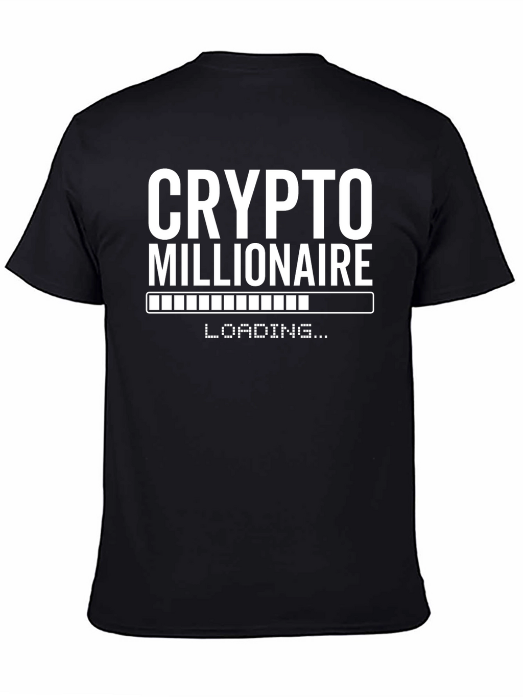 Crypto Millionaire Loading Black T-Shirt