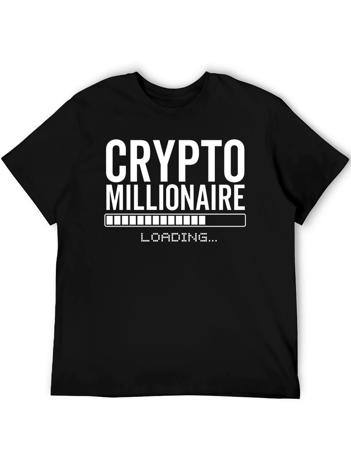 Crypto Millionaire Loading Black T-Shirt