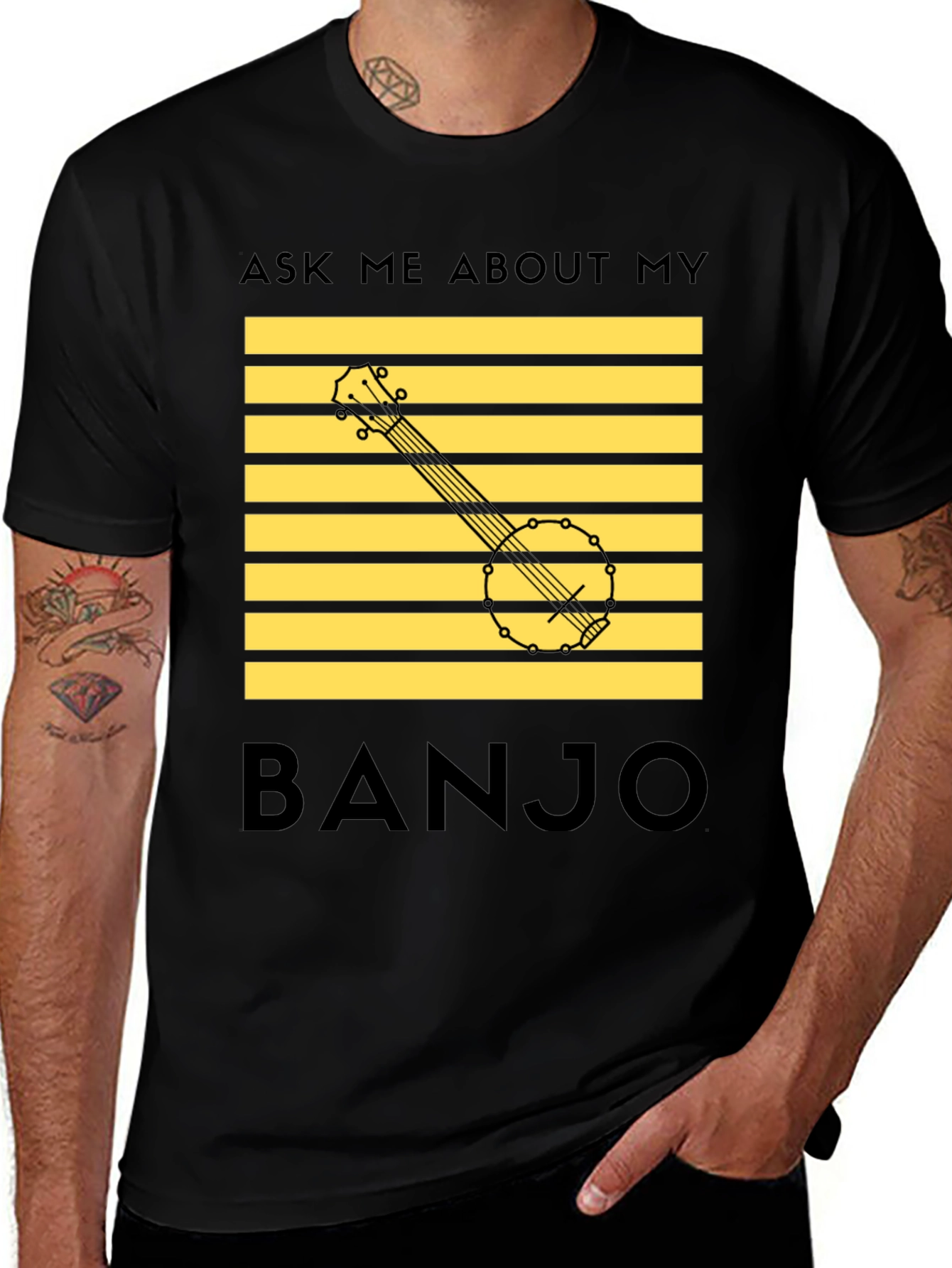 Ask Me About My Banjo T-Shirt