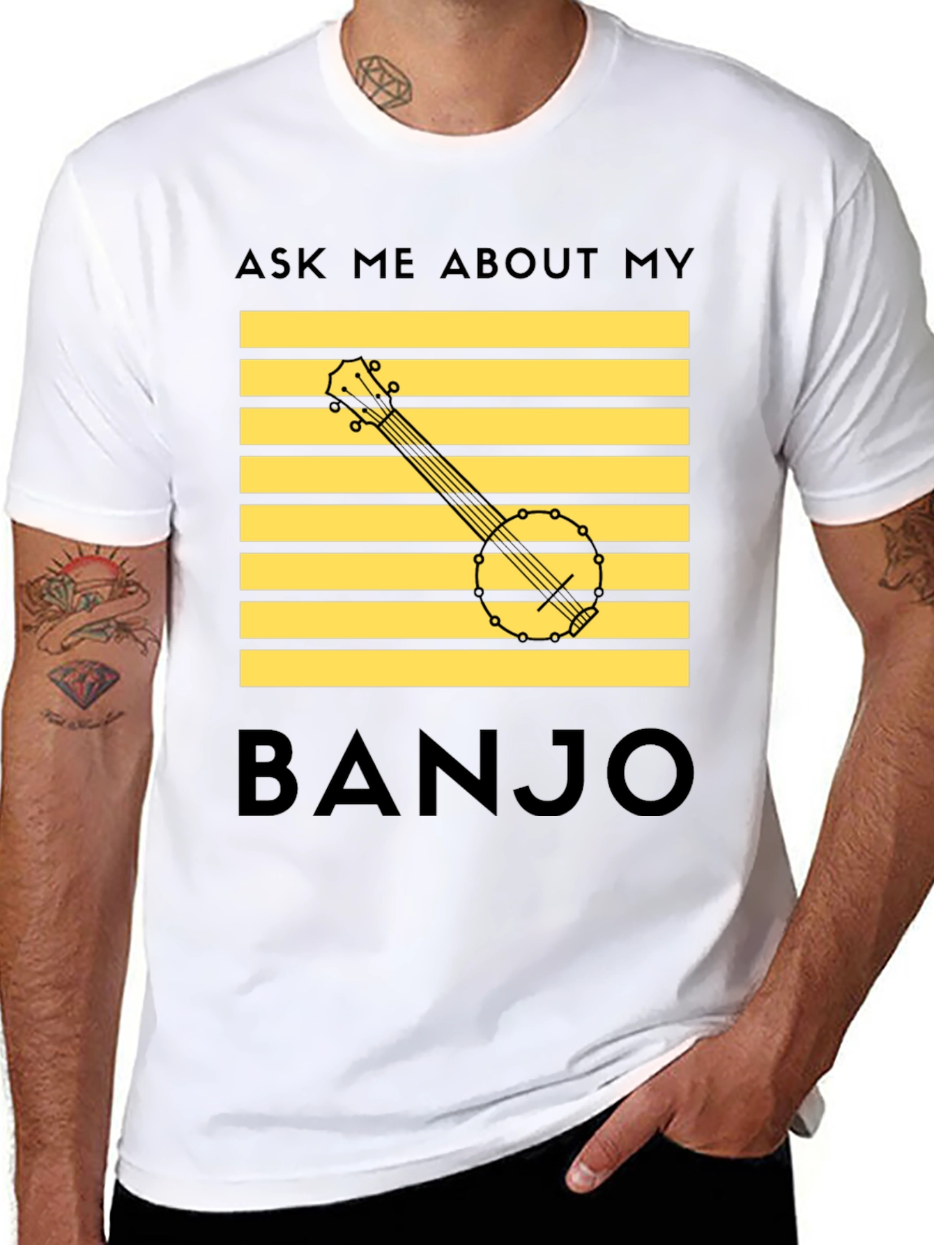 Ask Me About My Banjo T-Shirt