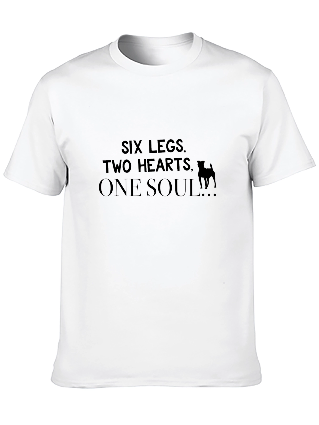 Six Legs Two Hearts One Soul Pet Lover T-Shirt