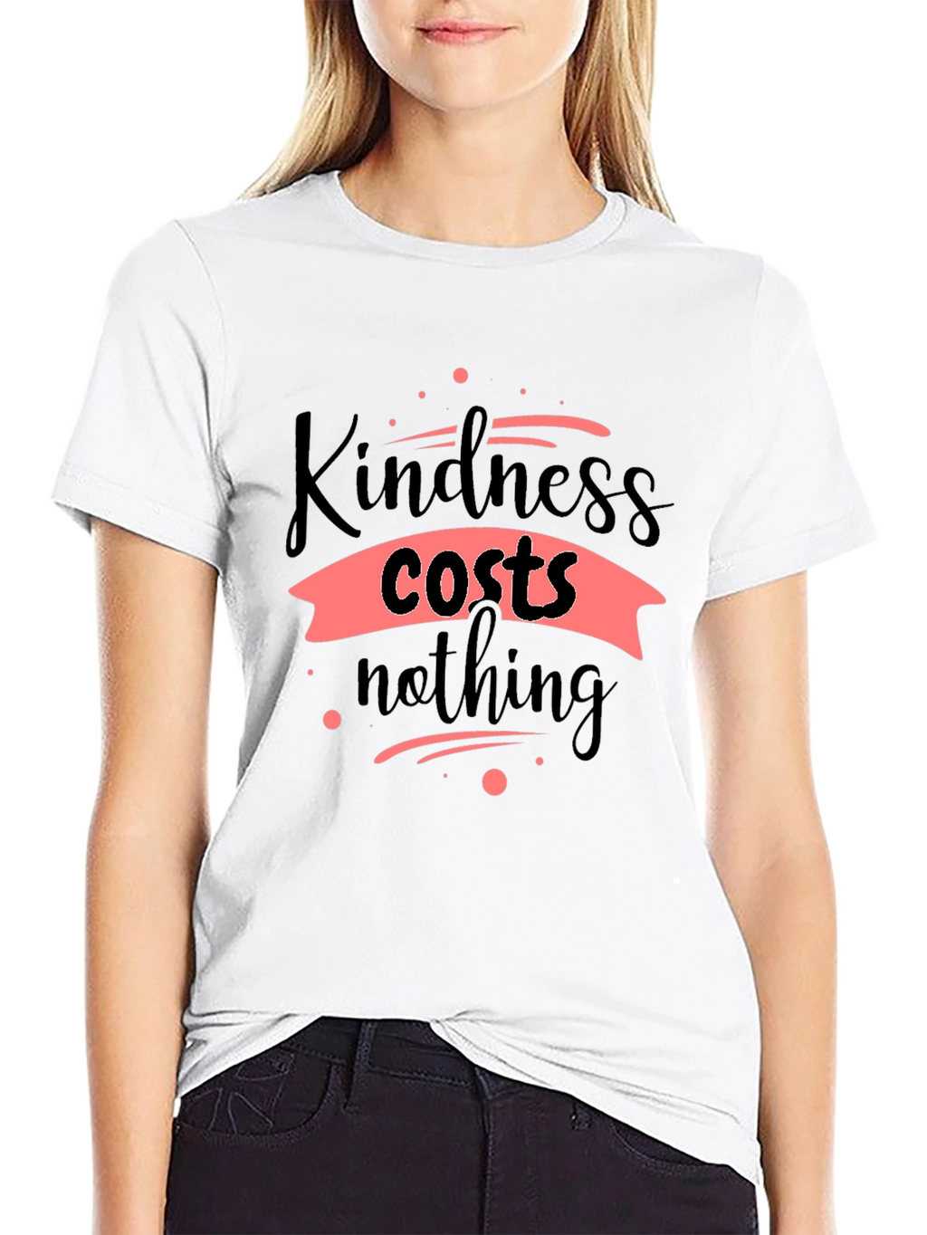 Kindness Costs Nothing Black T-Shirt