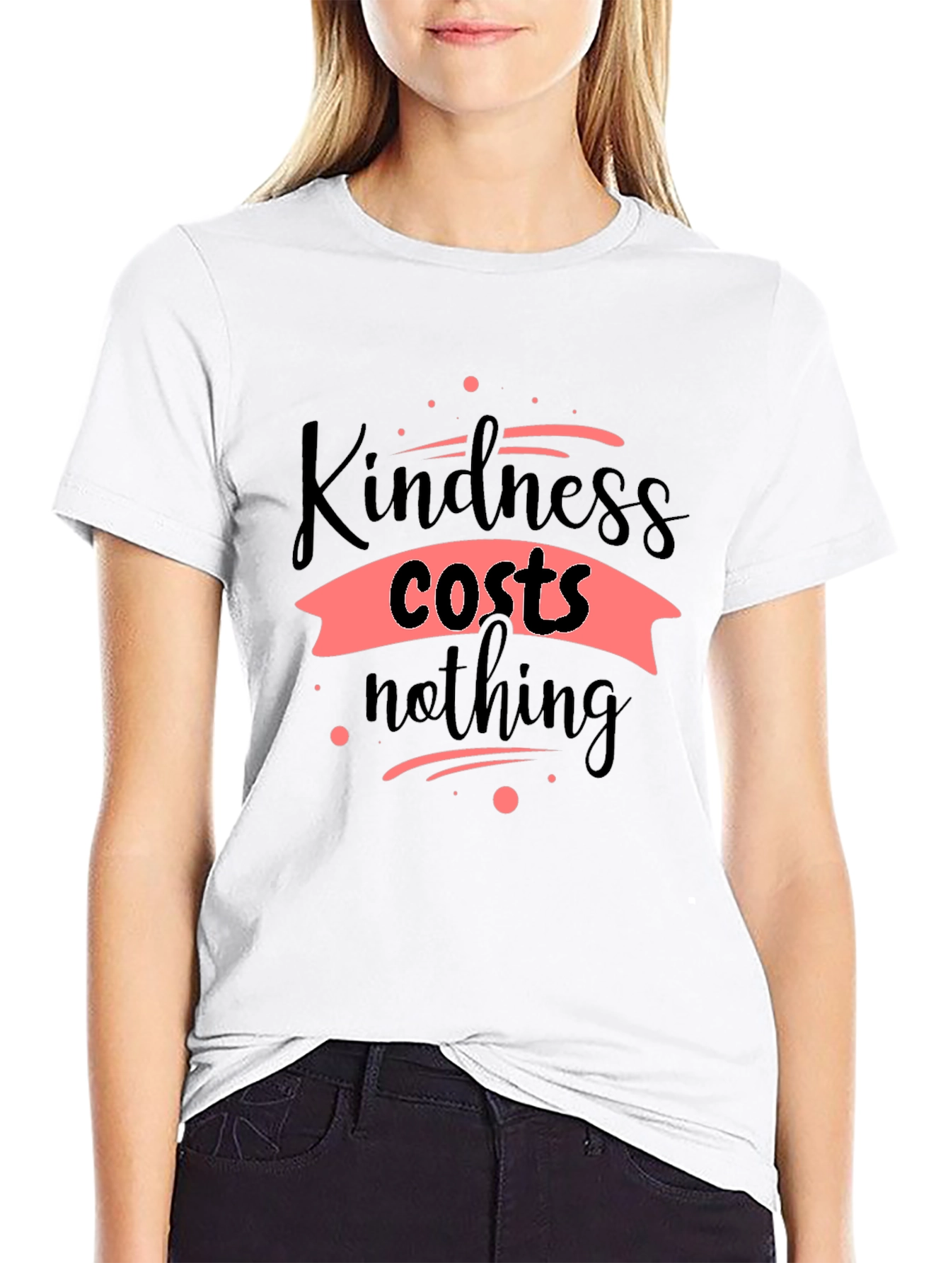Kindness Costs Nothing Black T-Shirt
