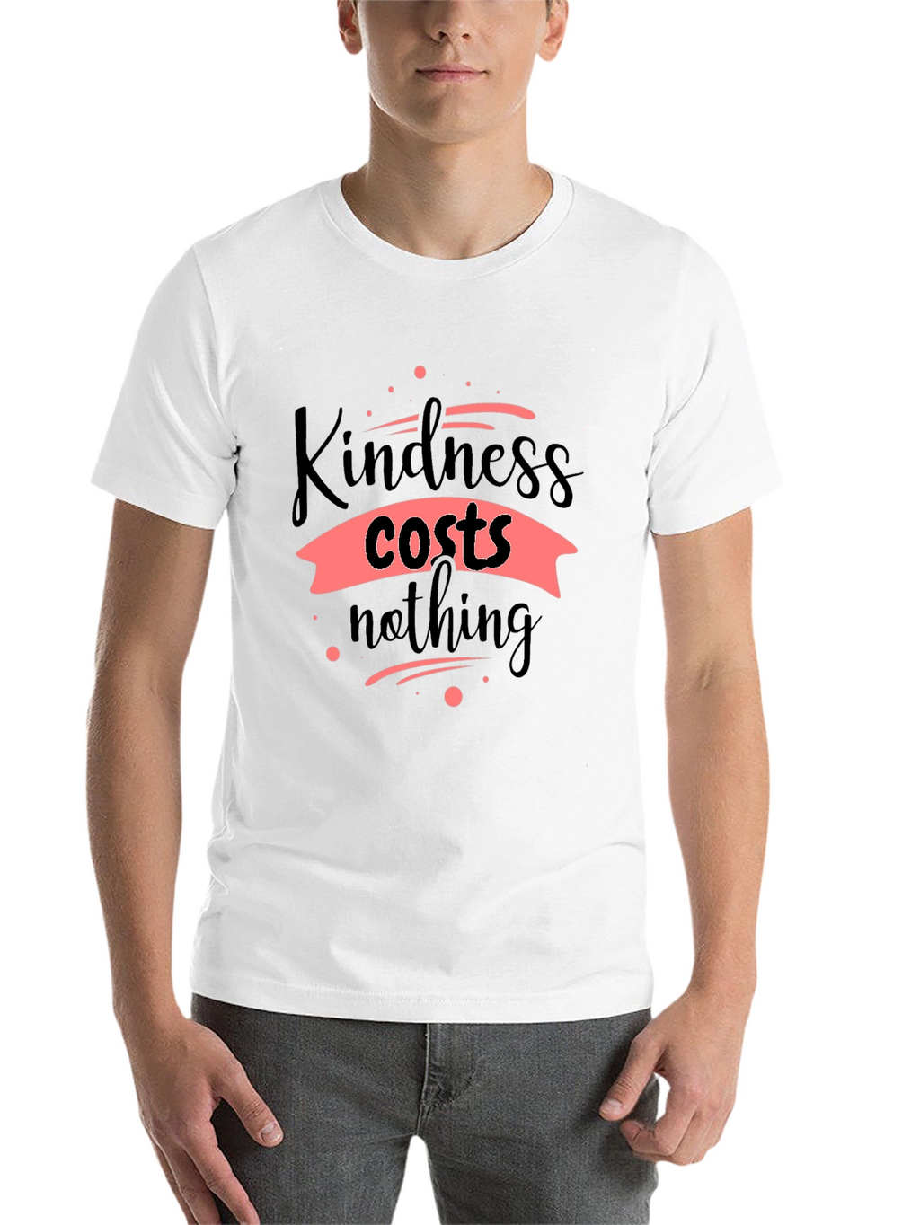 Kindness Costs Nothing Black T-Shirt