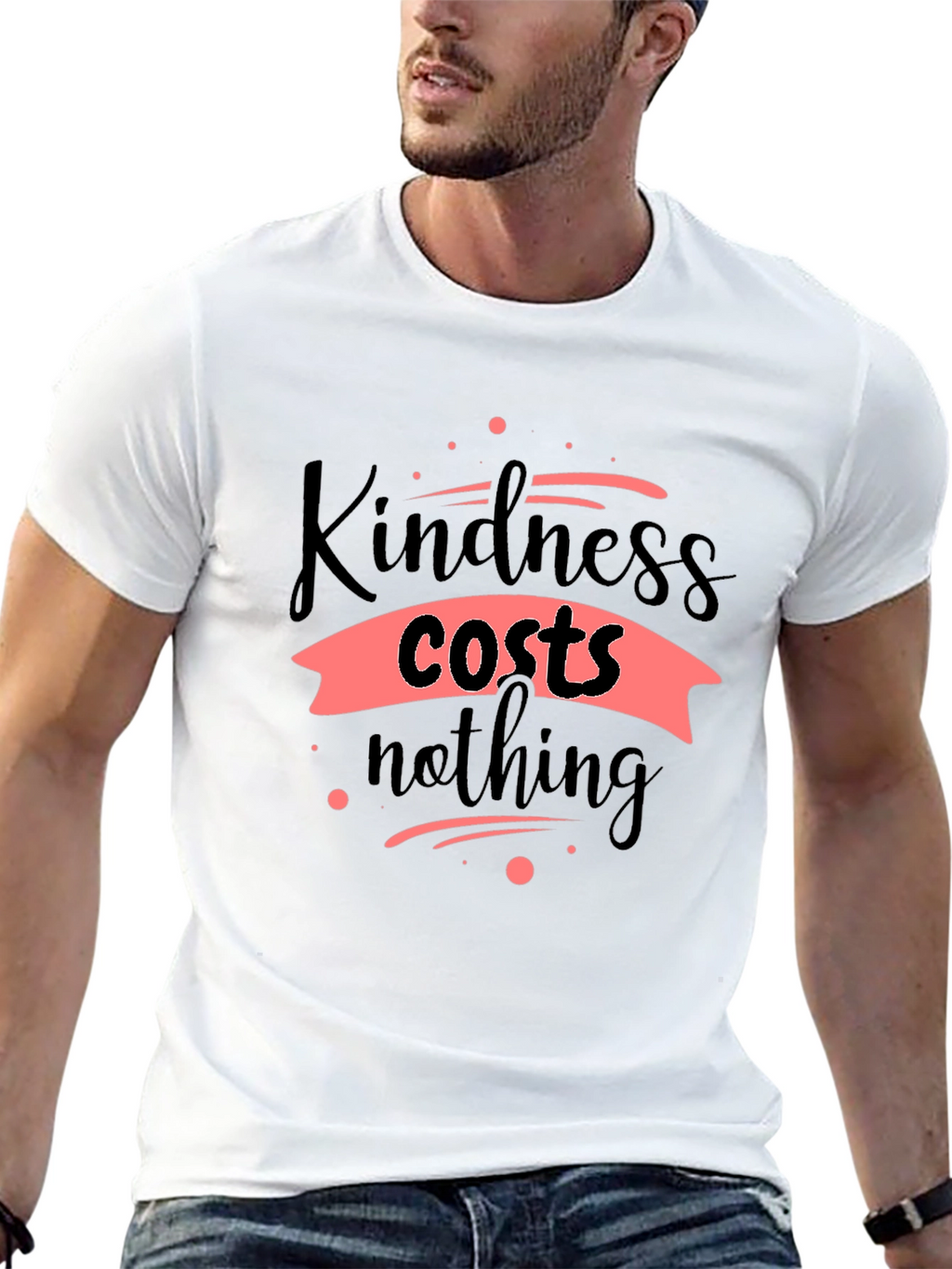 Kindness Costs Nothing Black T-Shirt