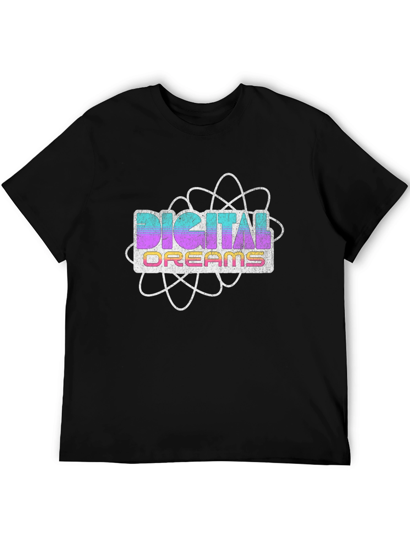 Digital Dreams Retro Style T-Shirt