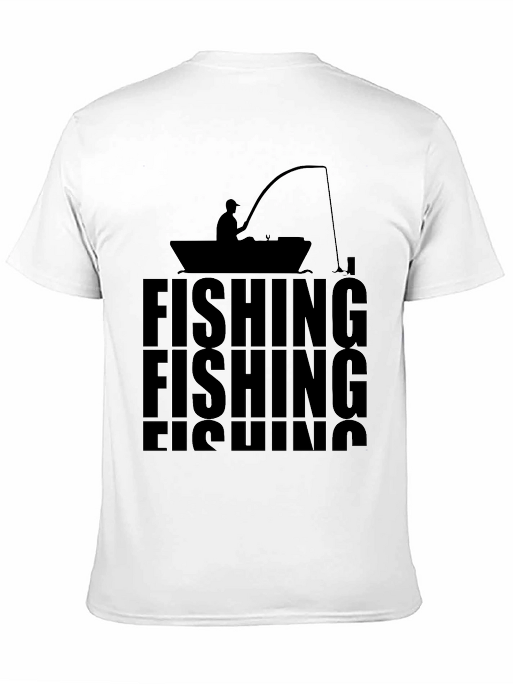 Fishing Graphic Tee - Mens Black T-Shirt