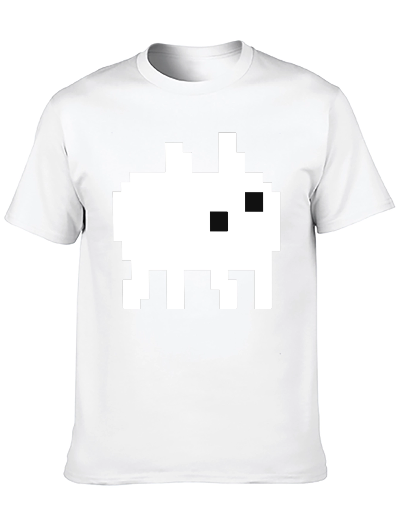 Retro Pixel Alien Black T-Shirt