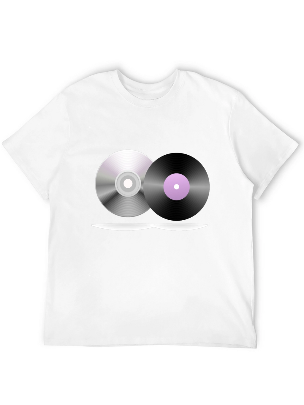 Music Lovers T-Shirt - CD & Vinyl Graphic Tee