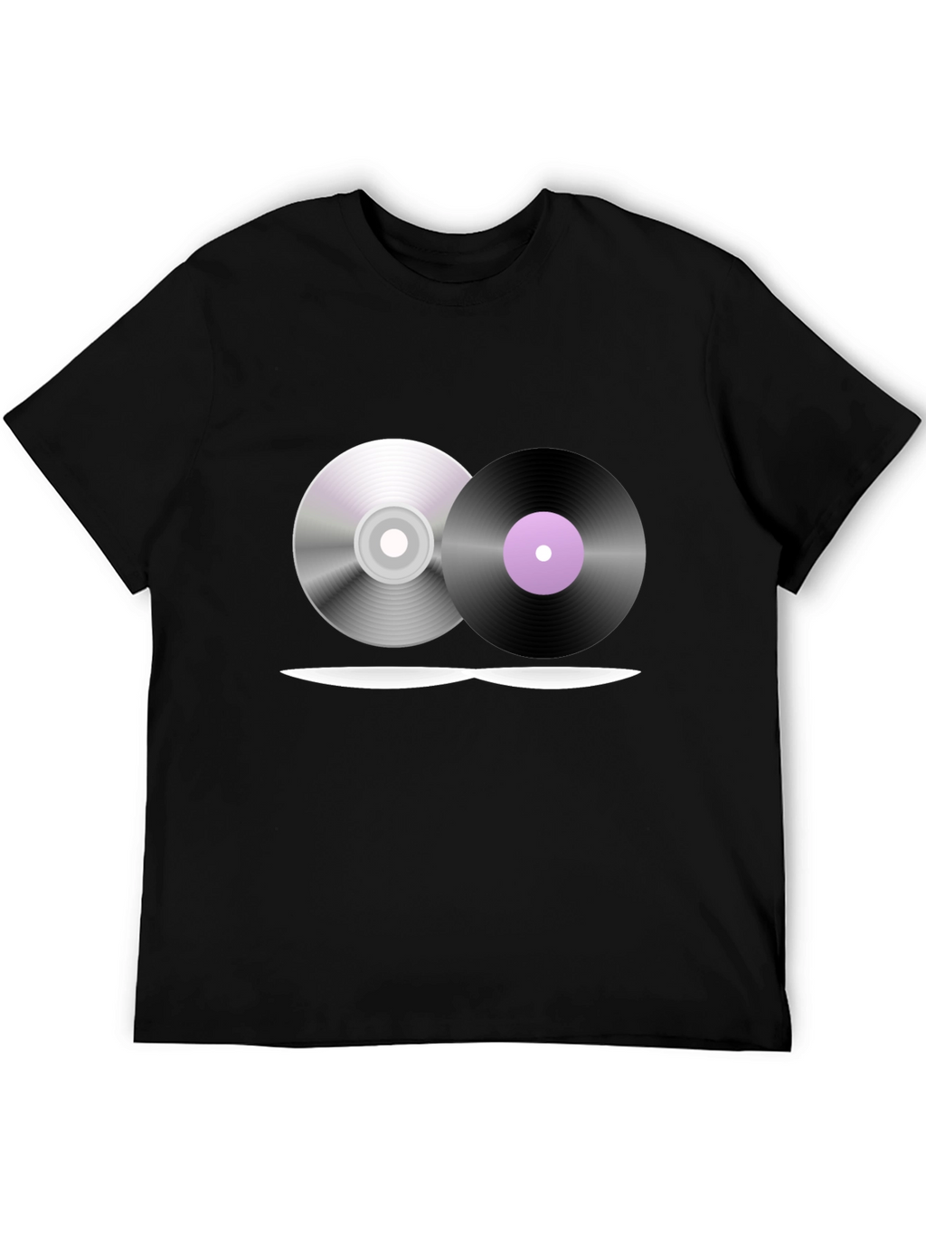 Music Lovers T-Shirt - CD & Vinyl Graphic Tee
