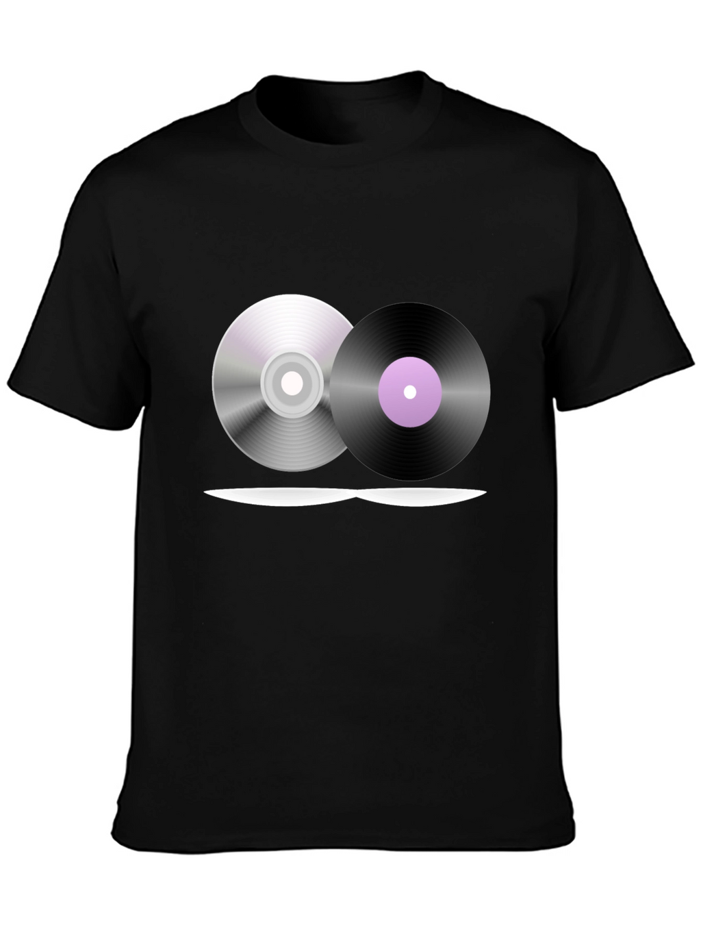 Music Lovers T-Shirt - CD & Vinyl Graphic Tee