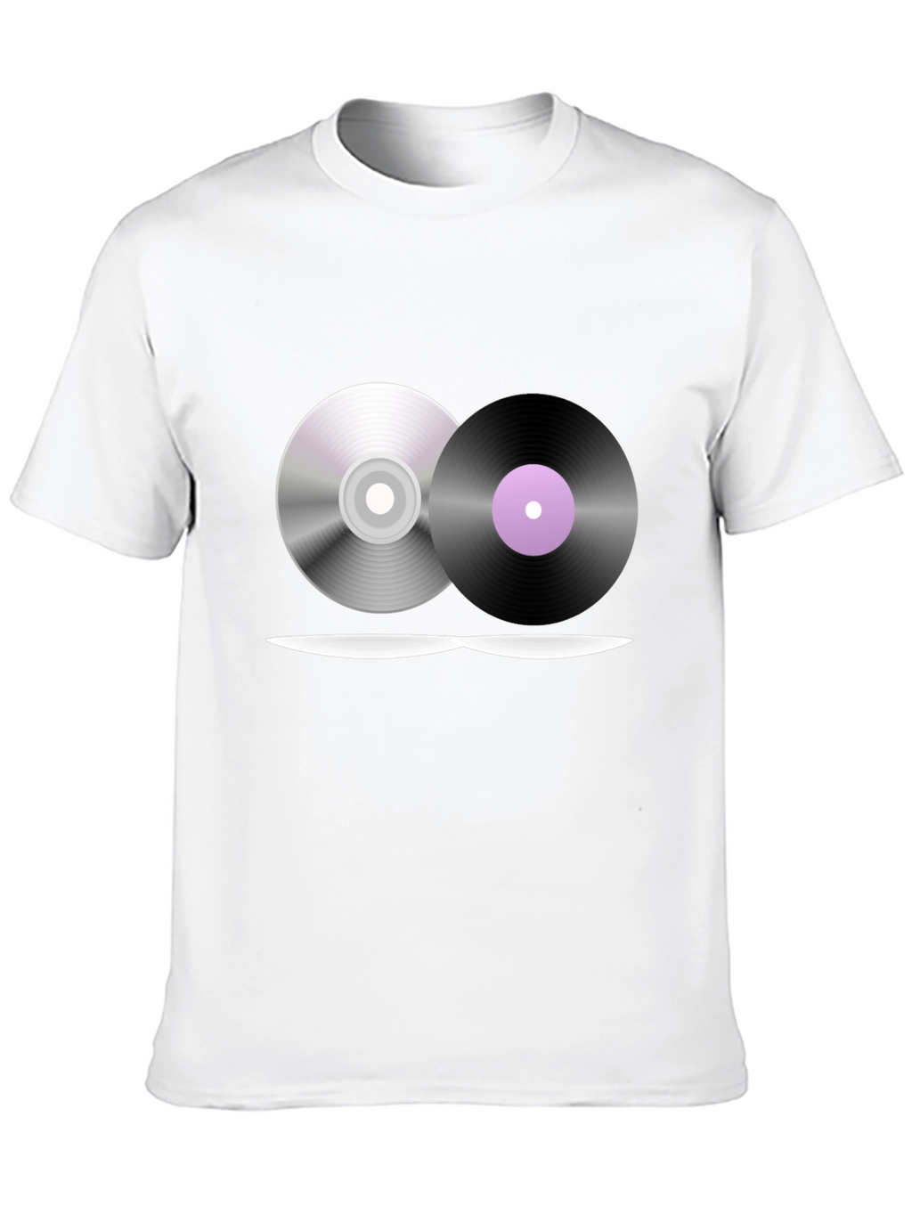 Music Lovers T-Shirt - CD & Vinyl Graphic Tee