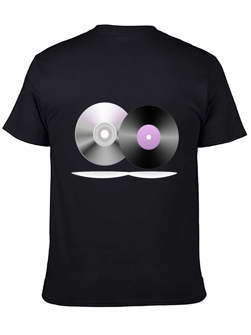 Music Lovers T-Shirt - CD & Vinyl Graphic Tee
