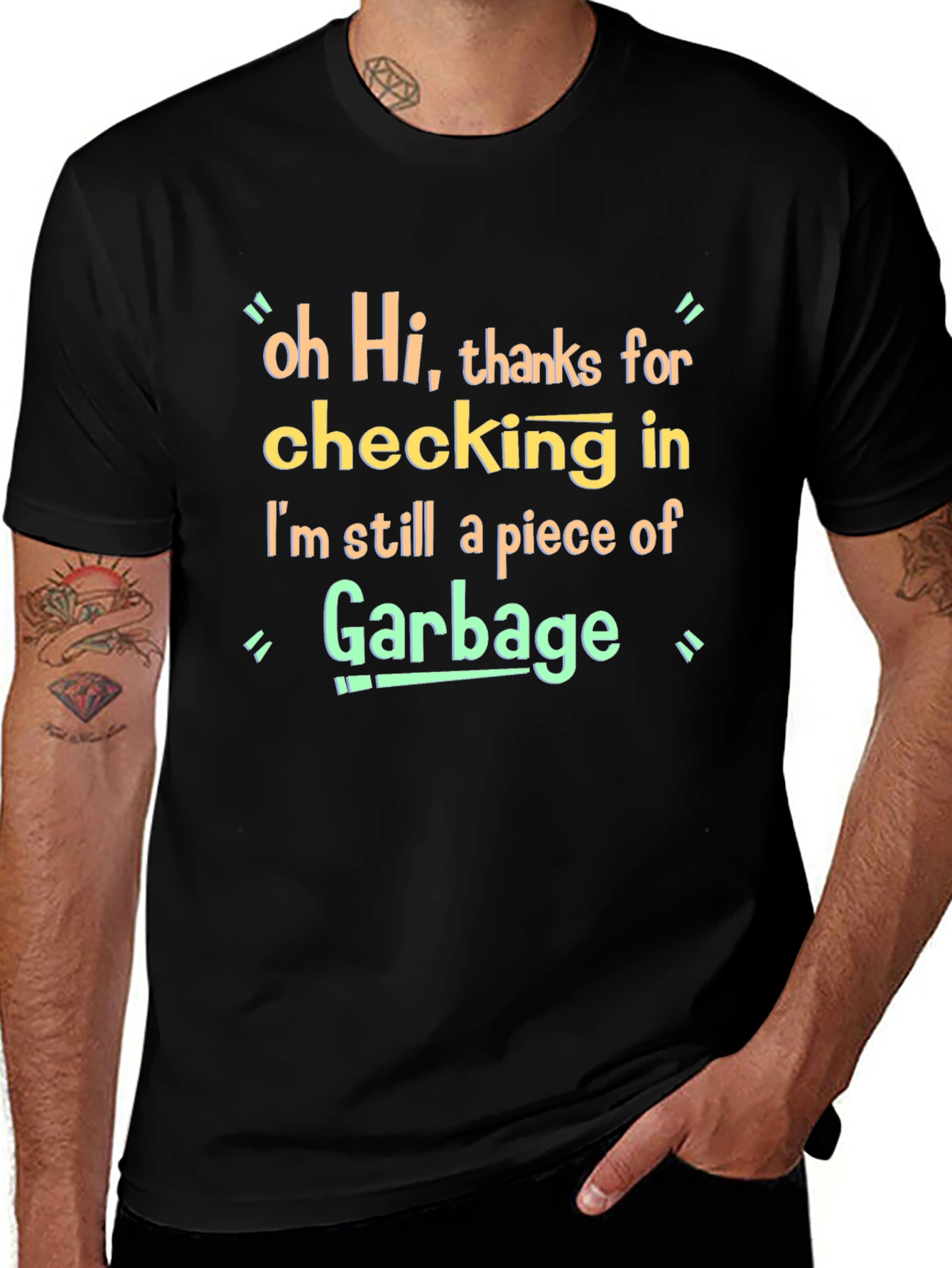 Funny Garbage T-Shirt - Novelty Graphic Tee