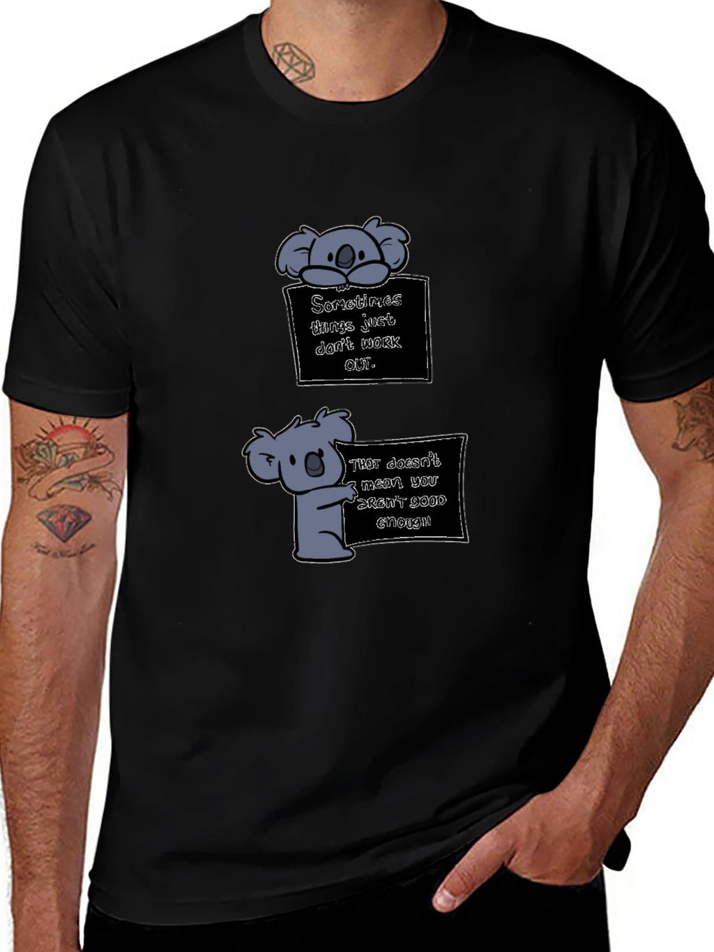 Koala Graphic Tee - Motivational T-Shirt