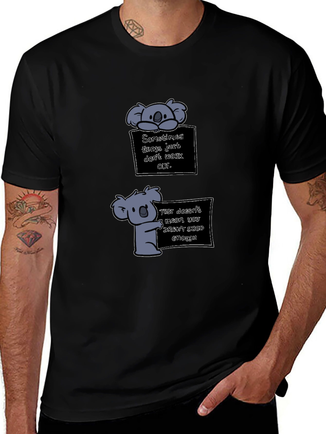 Koala Graphic Tee - Motivational T-Shirt