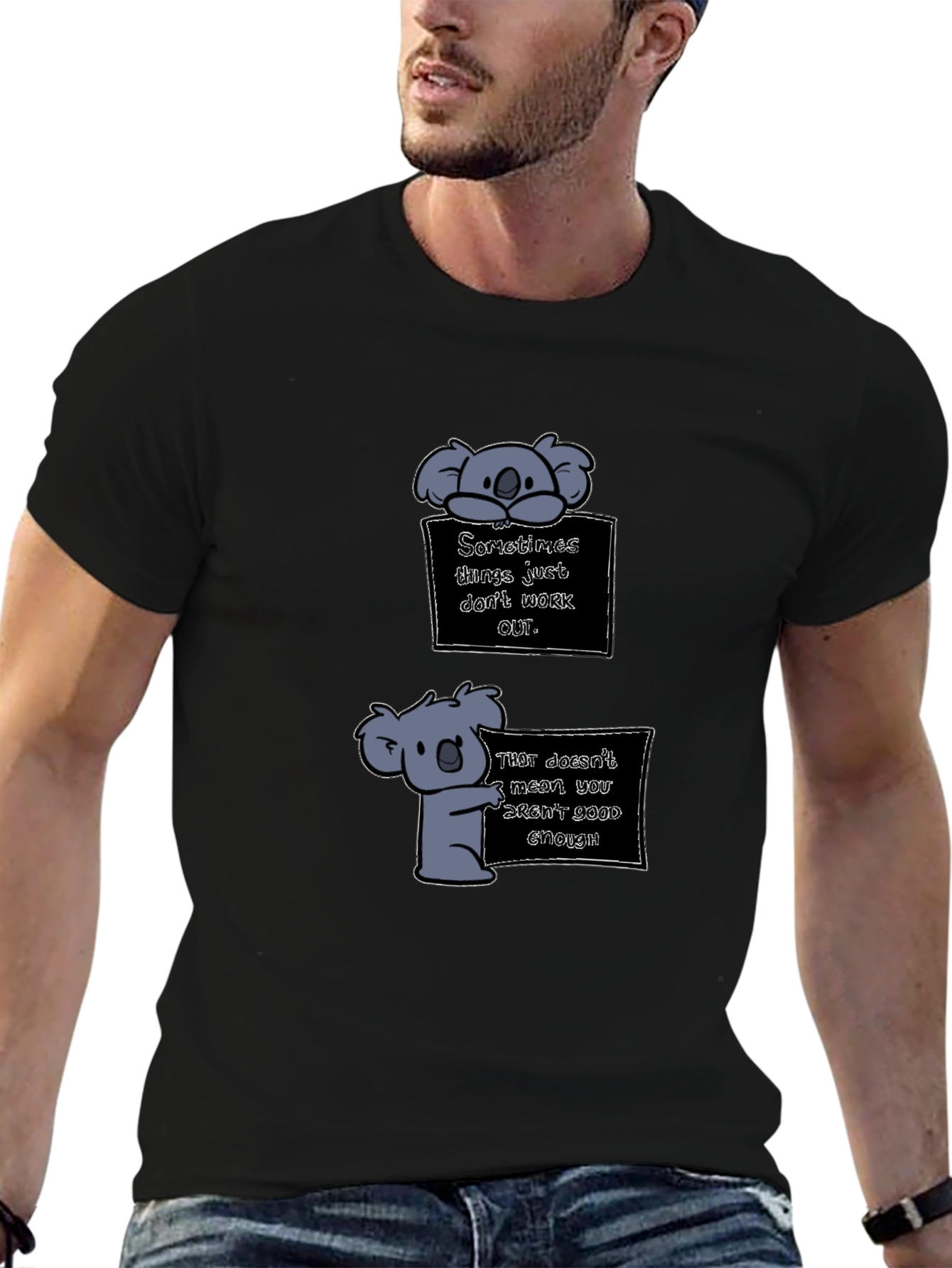 Koala Graphic Tee - Motivational T-Shirt