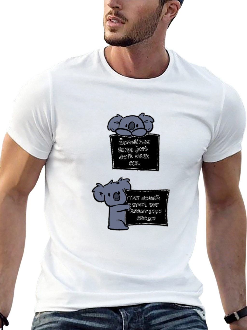 Koala Graphic Tee - Motivational T-Shirt