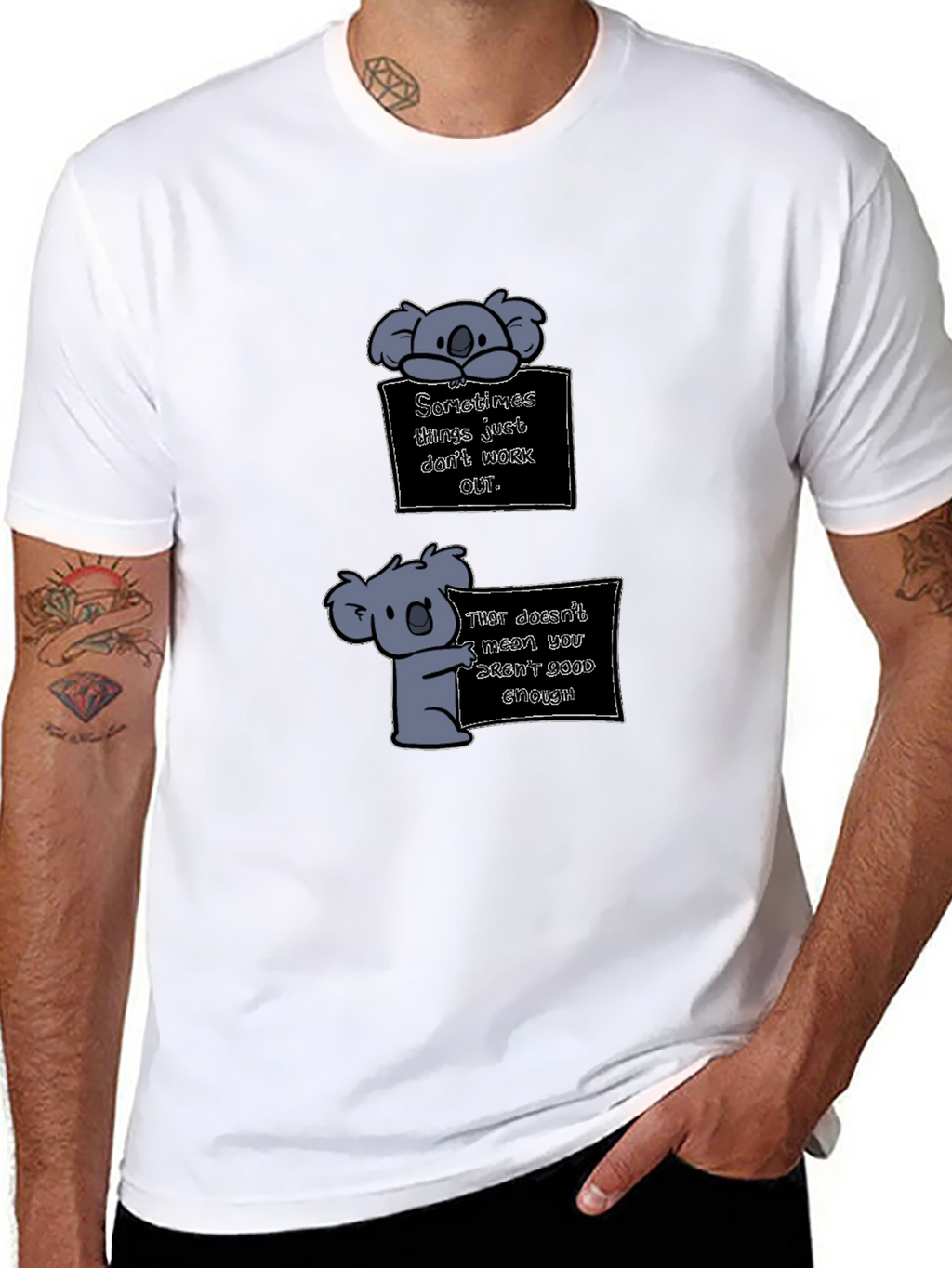 Koala Graphic Tee - Motivational T-Shirt