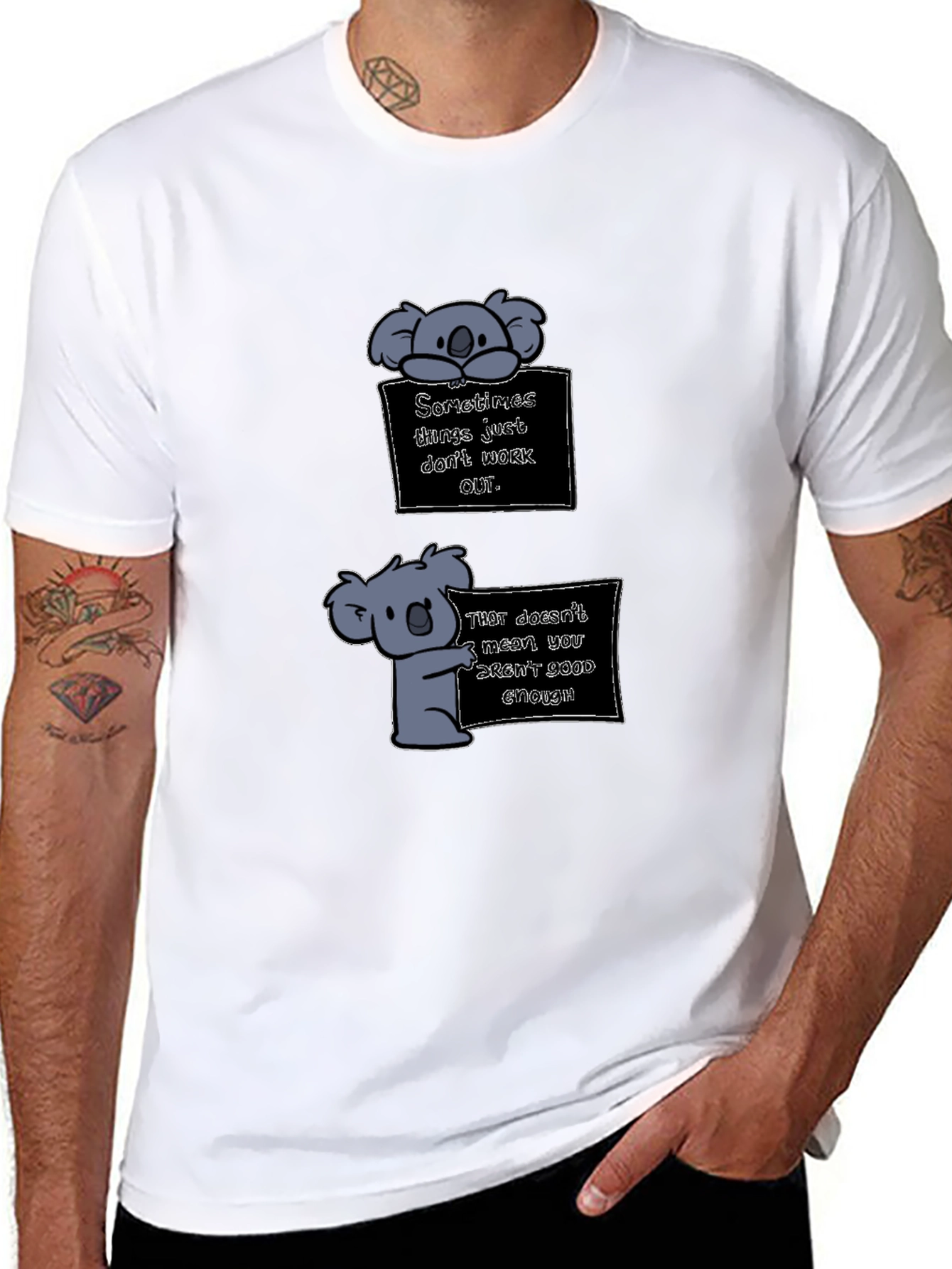 Koala Graphic Tee - Motivational T-Shirt