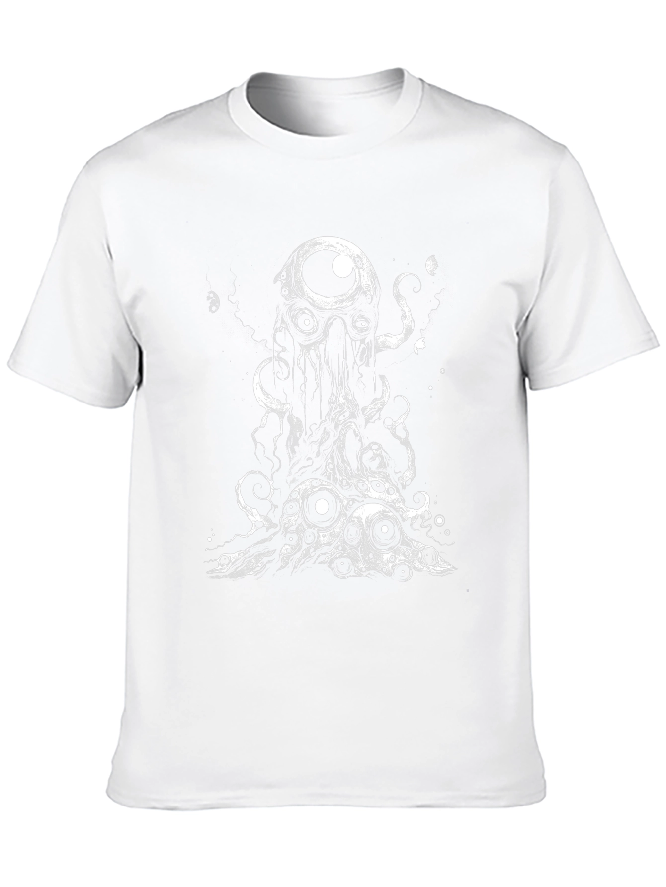 Eye Monster Graphic Tee - Black Cotton T-Shirt