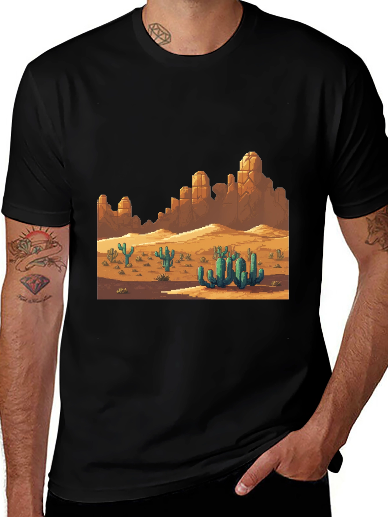 Retro Desert Landscape Graphic Tee
