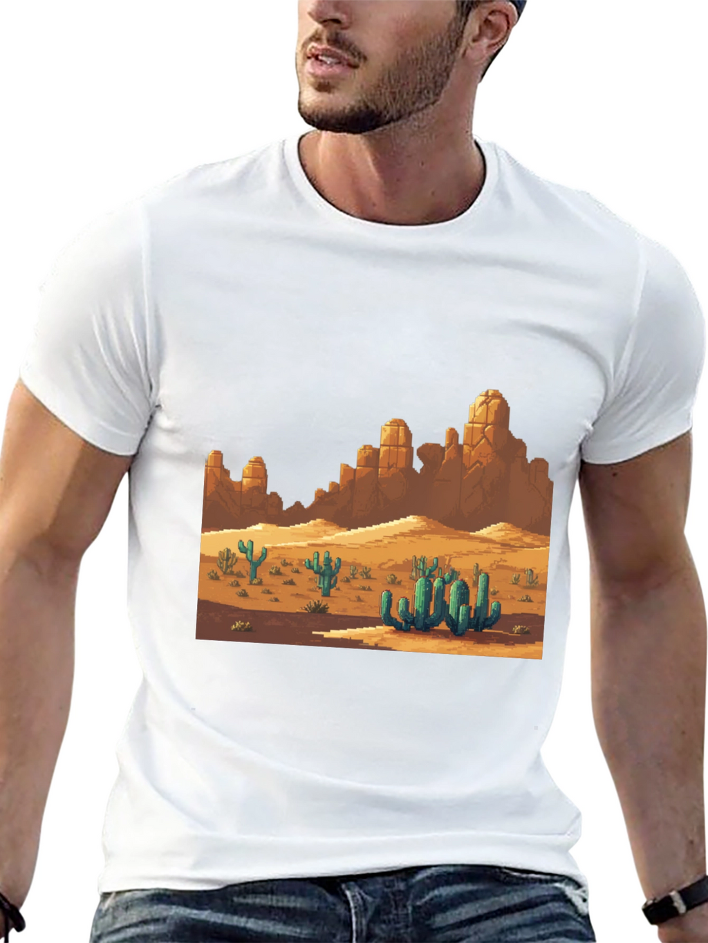 Retro Desert Landscape Graphic Tee