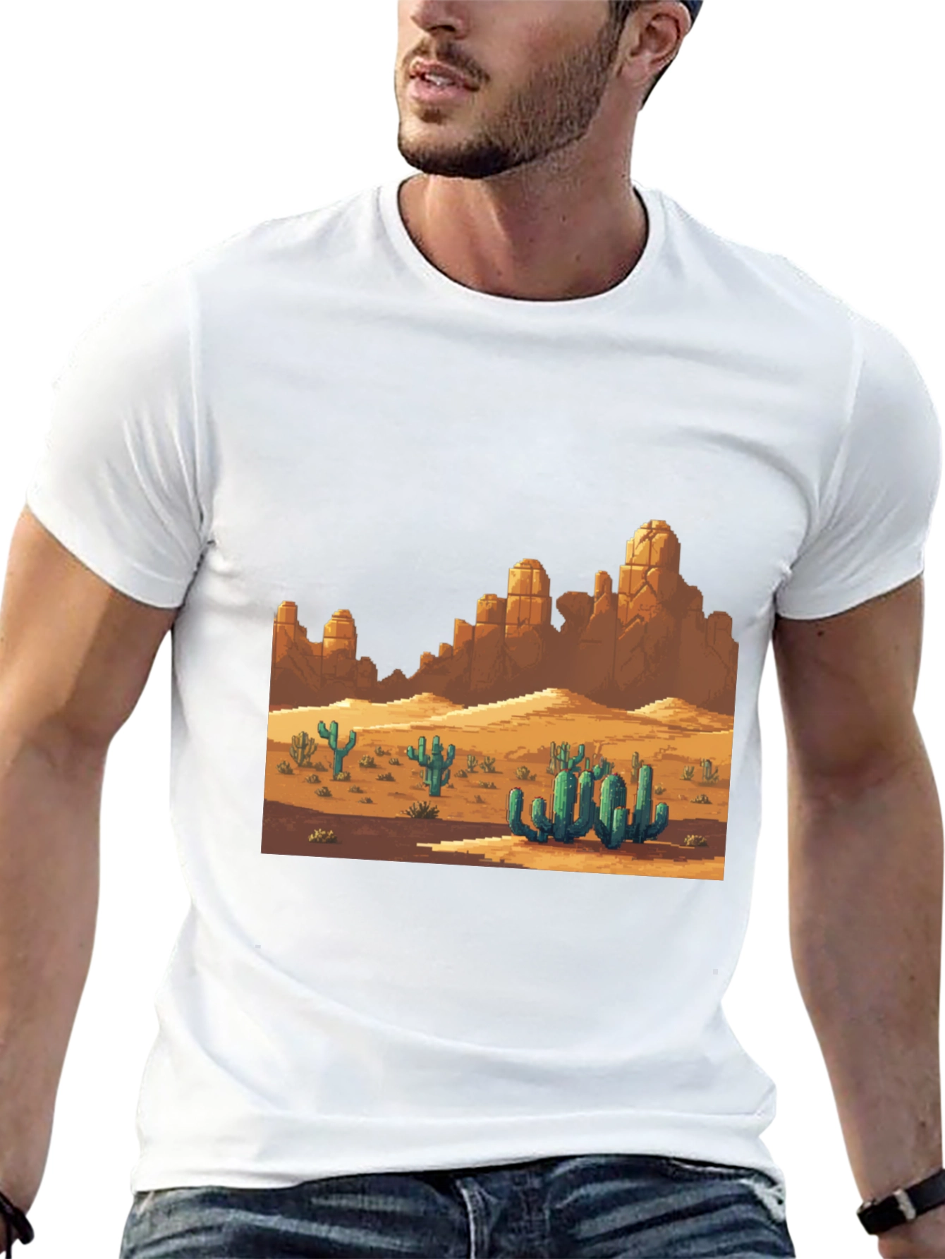Retro Desert Landscape Graphic Tee