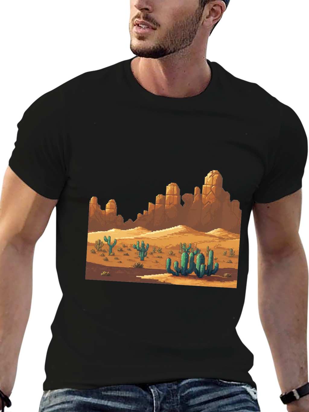 Retro Desert Landscape Graphic Tee
