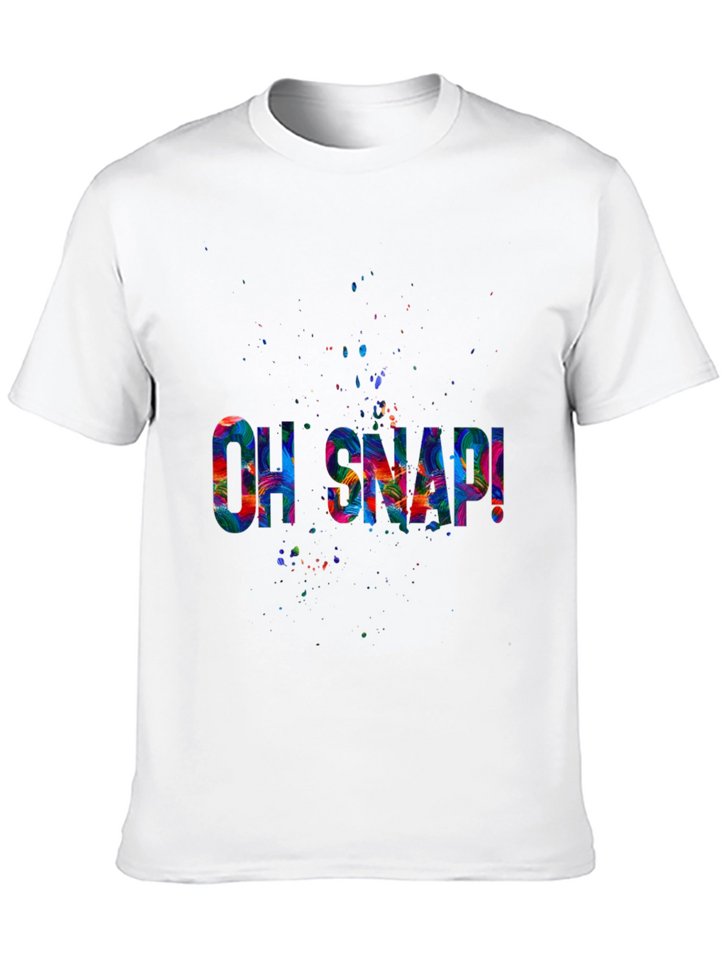 Oh Snap! Graphic Tee - Vibrant Print Black T-Shirt