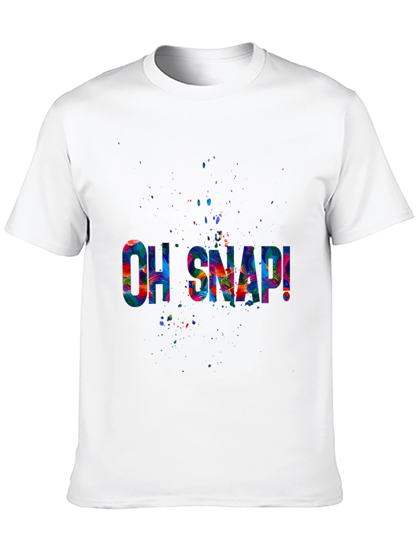 Oh Snap! Graphic Tee - Vibrant Print Black T-Shirt