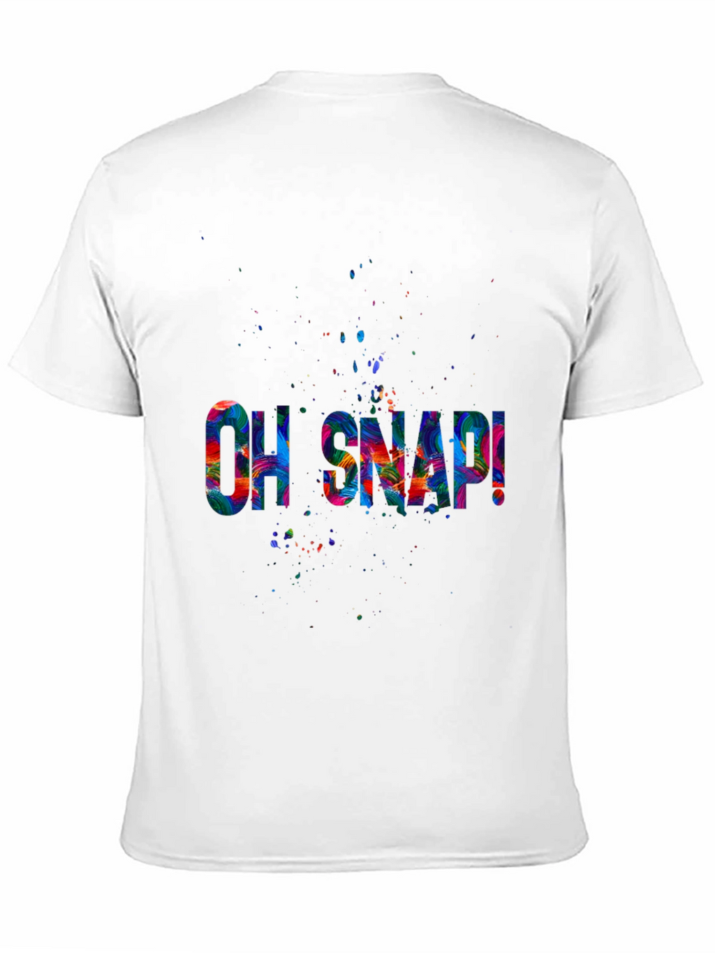 Oh Snap! Graphic Tee - Vibrant Print Black T-Shirt