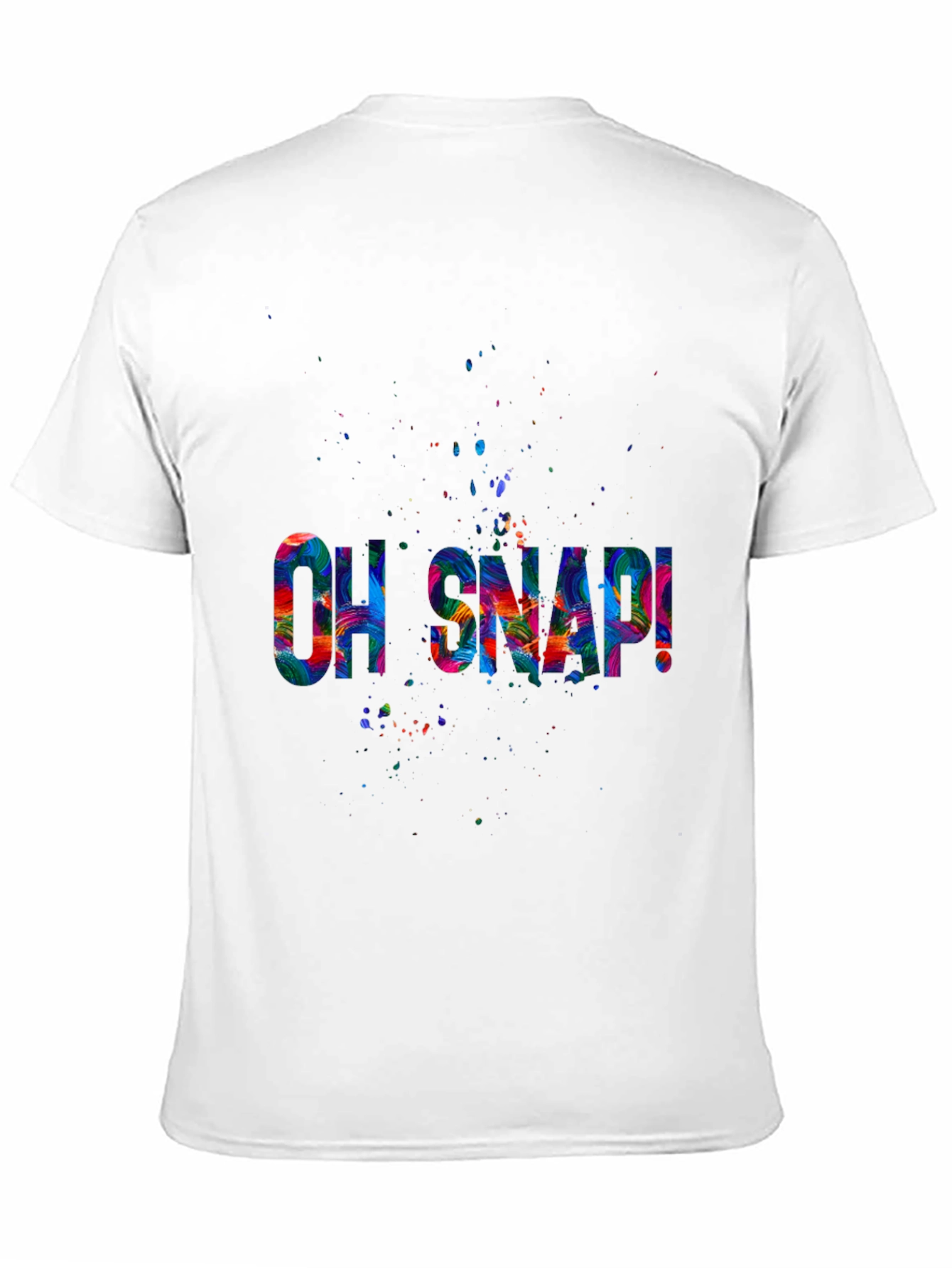 Oh Snap! Graphic Tee - Vibrant Print Black T-Shirt