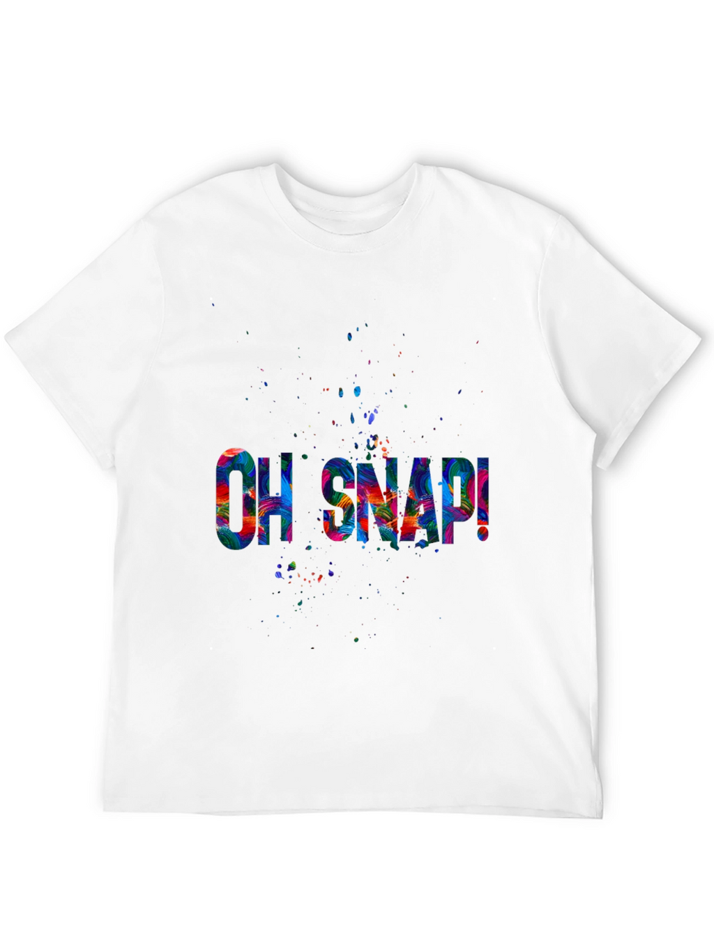 Oh Snap! Graphic Tee - Vibrant Print Black T-Shirt