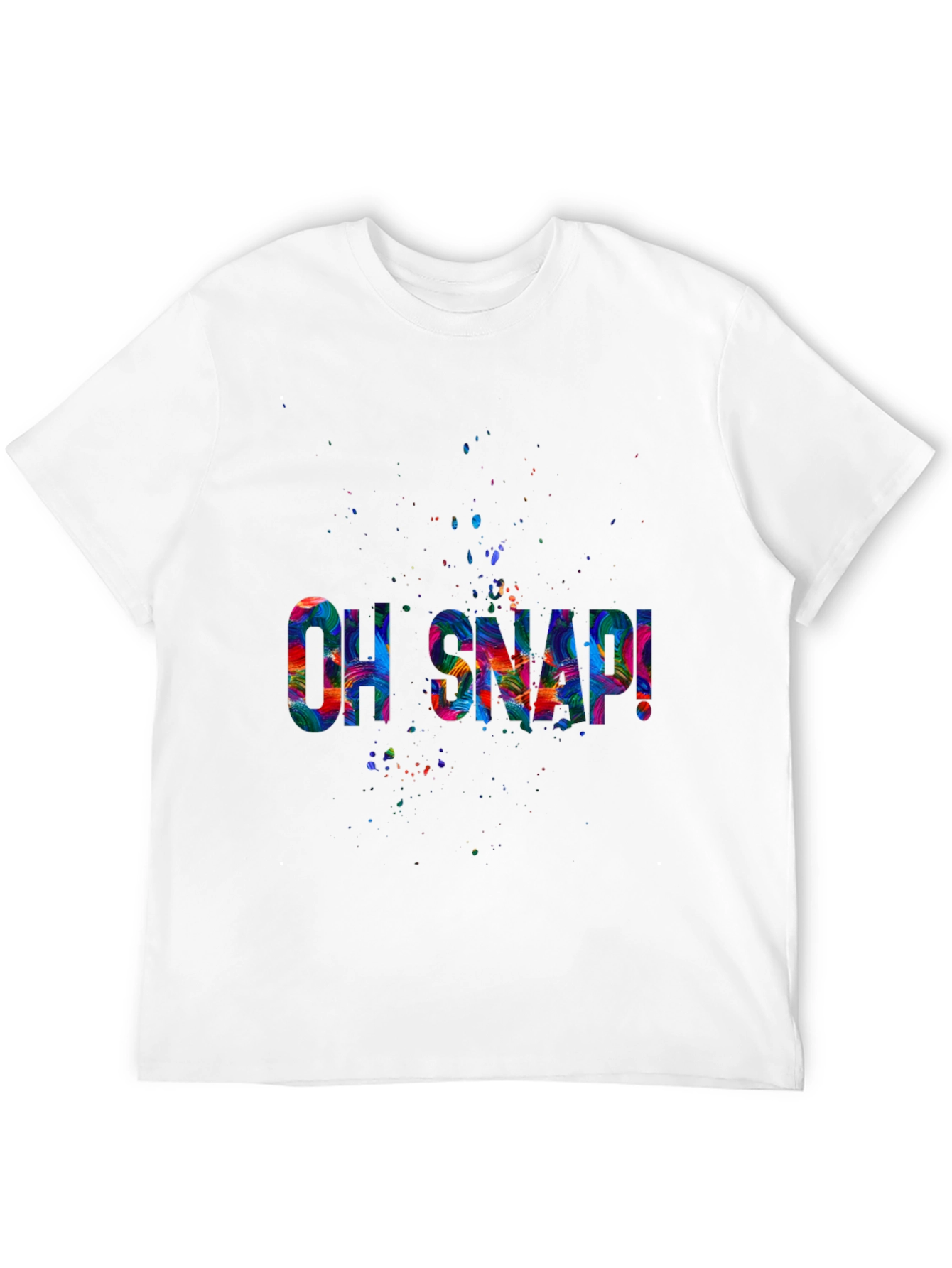 Oh Snap! Graphic Tee - Vibrant Print Black T-Shirt