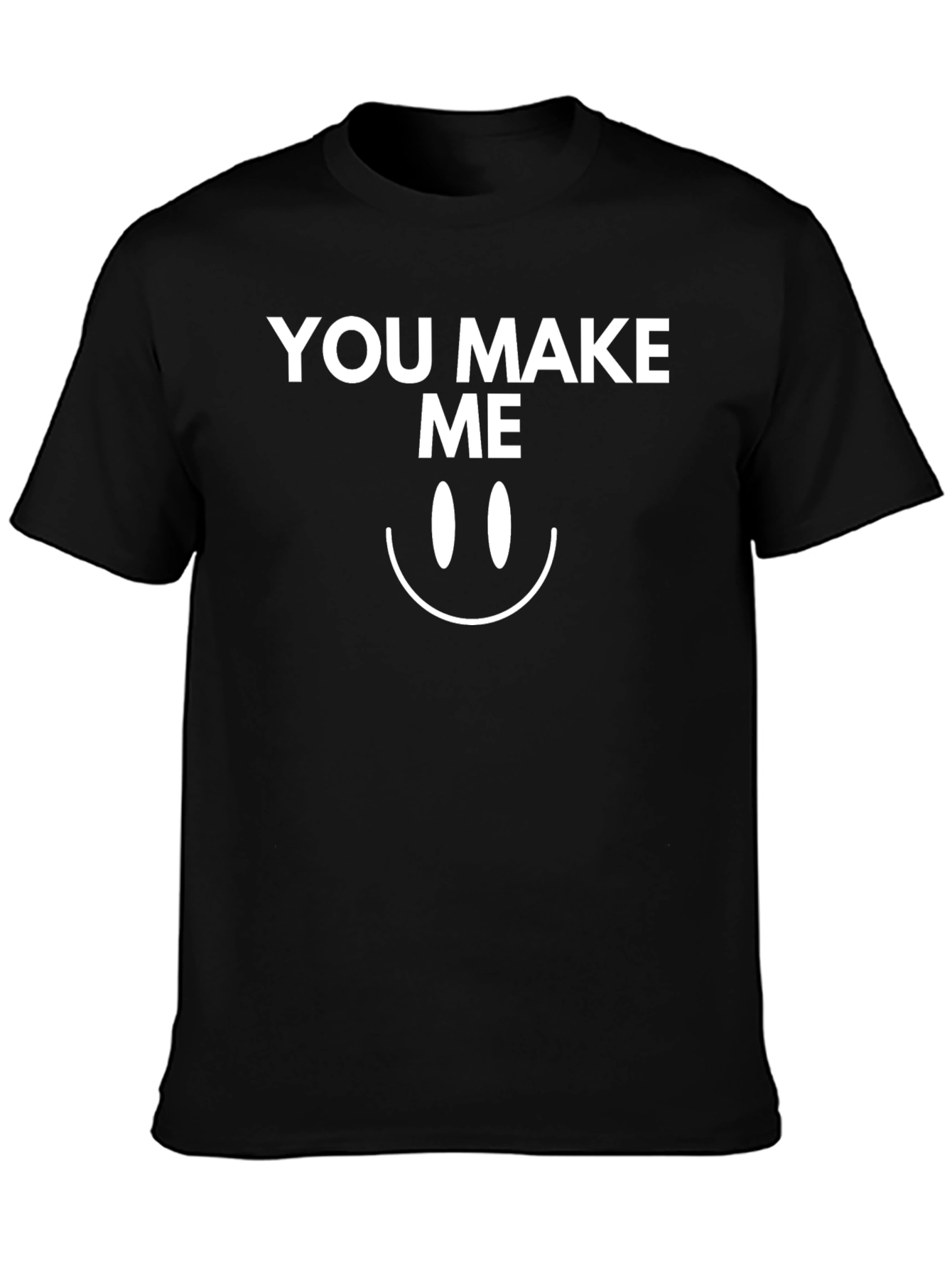 You Make Me Smile Black T-Shirt