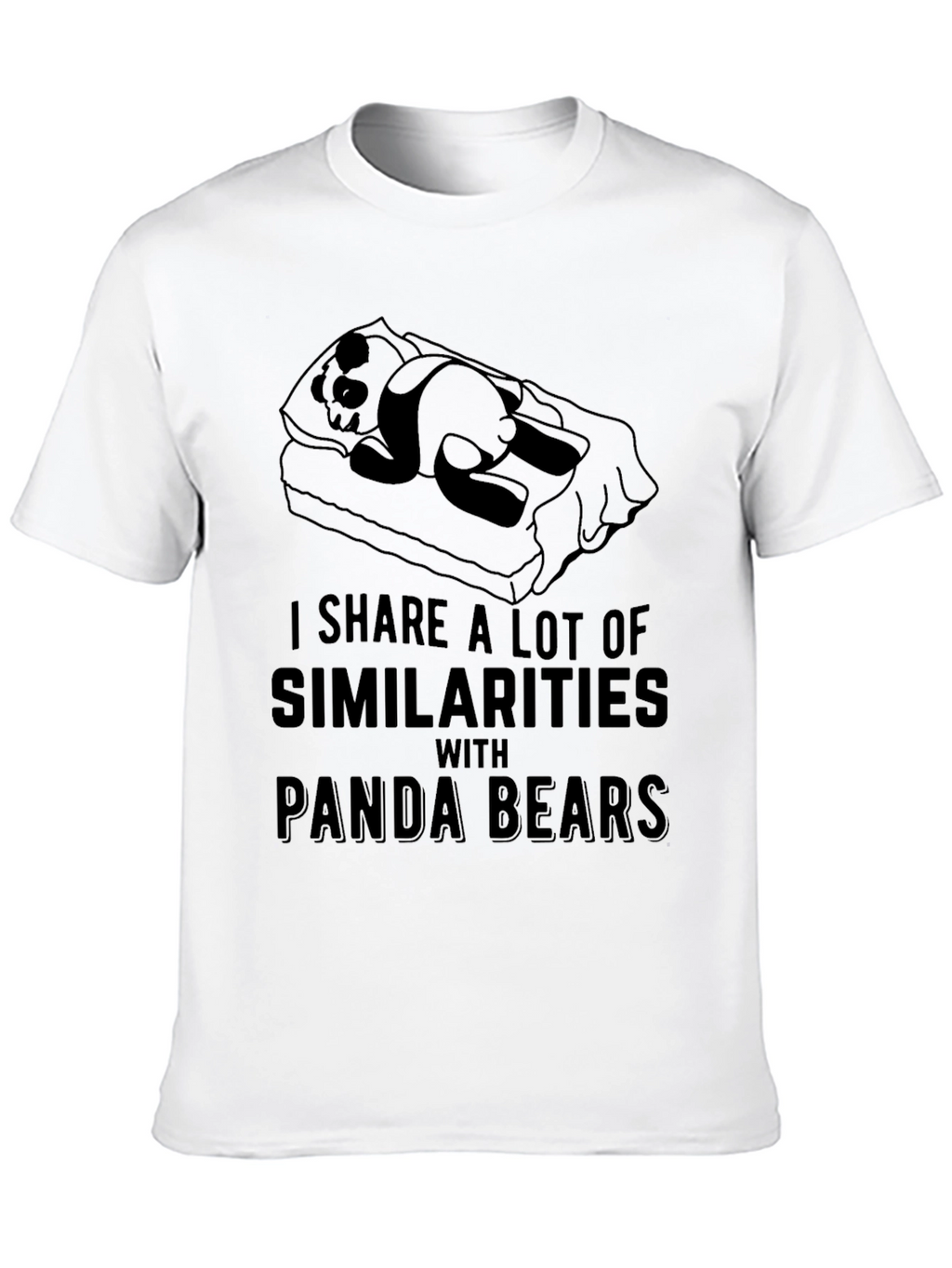 Panda Bear Similarity T-Shirt - Lazy Day Comfort
