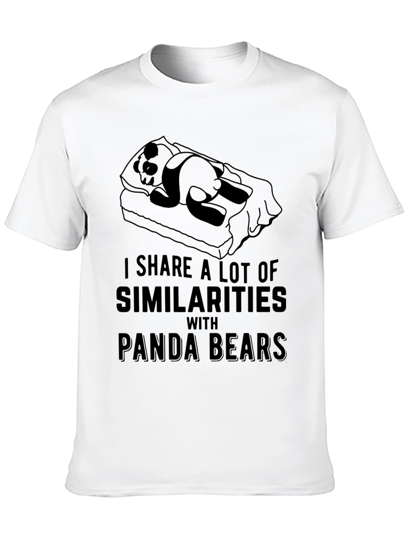 Panda Bear Similarity T-Shirt - Lazy Day Comfort