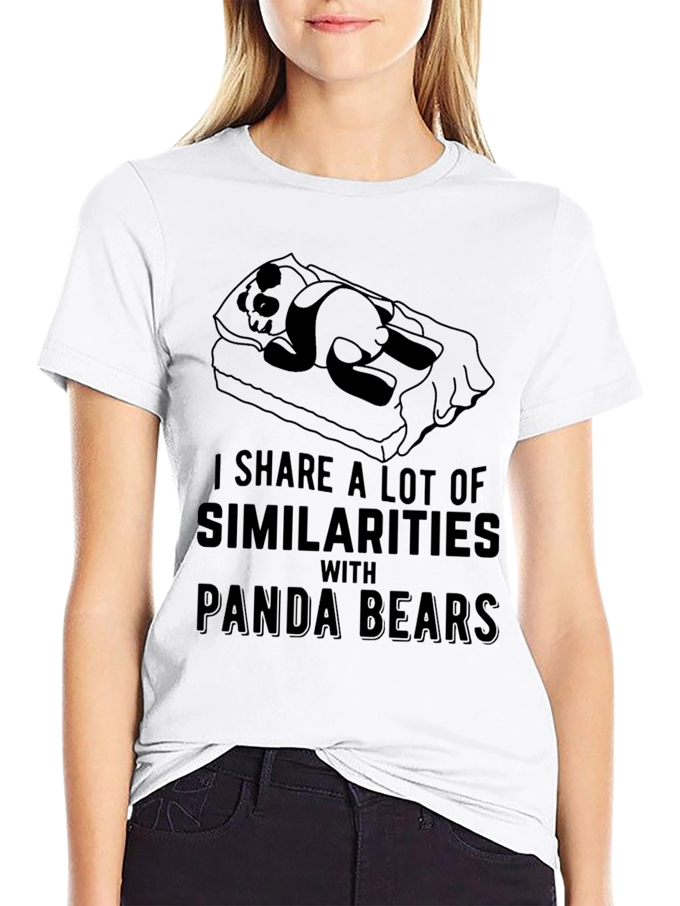 Panda Bear Similarity T-Shirt - Lazy Day Comfort