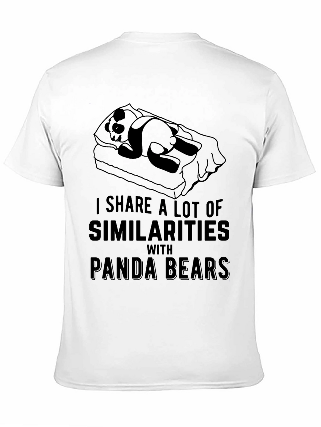 Panda Bear Similarity T-Shirt - Lazy Day Comfort