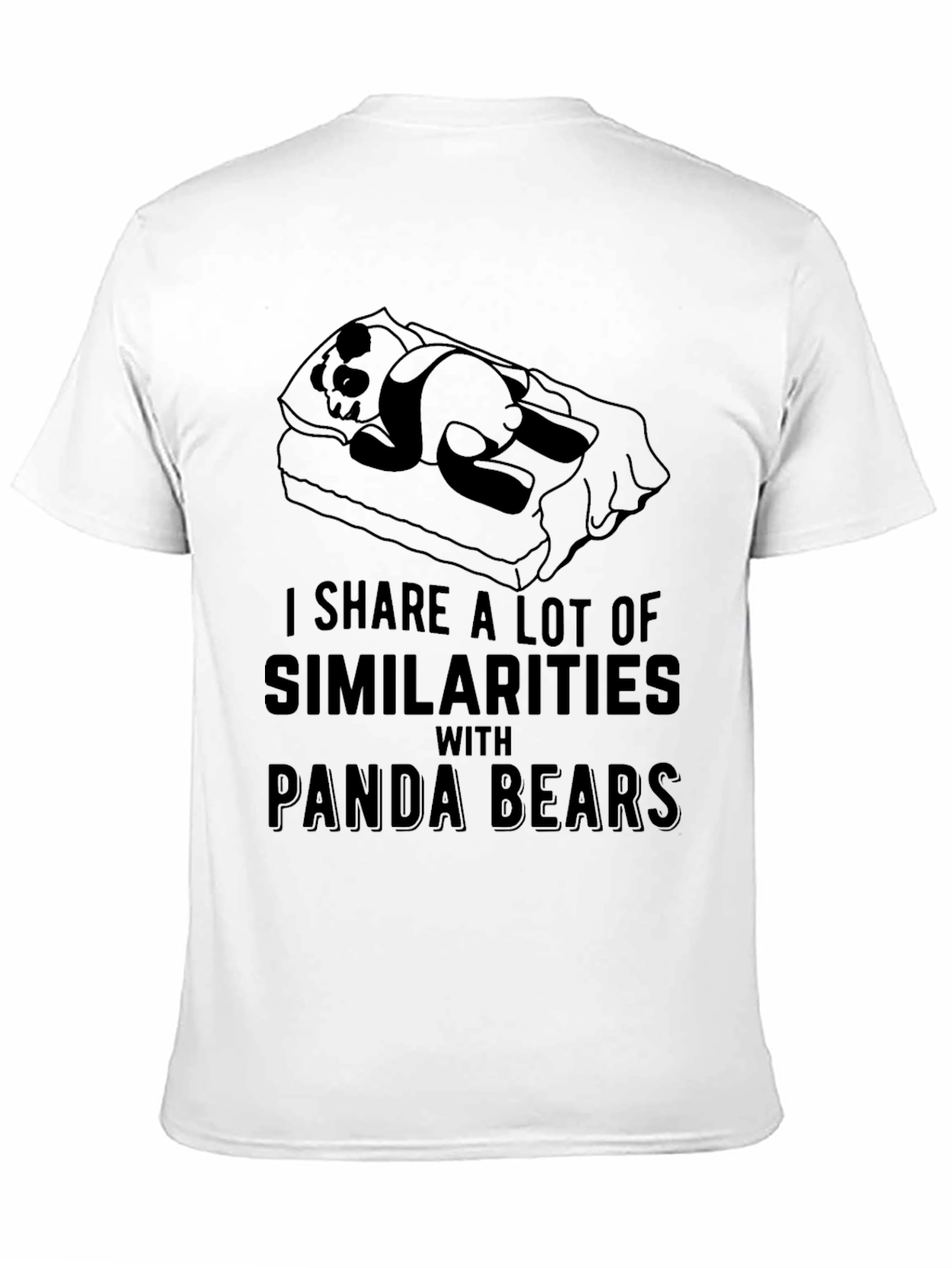 Panda Bear Similarity T-Shirt - Lazy Day Comfort