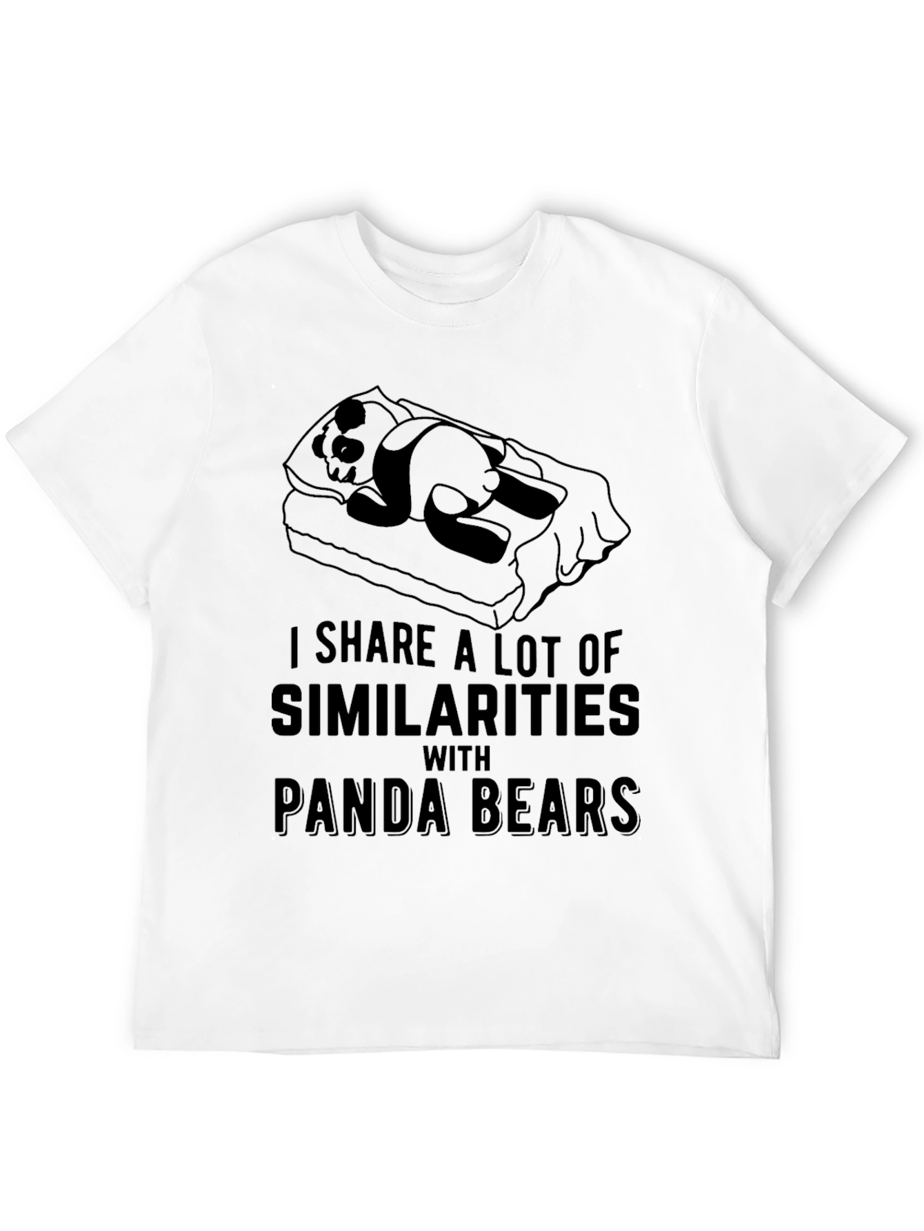 Panda Bear Similarity T-Shirt - Lazy Day Comfort