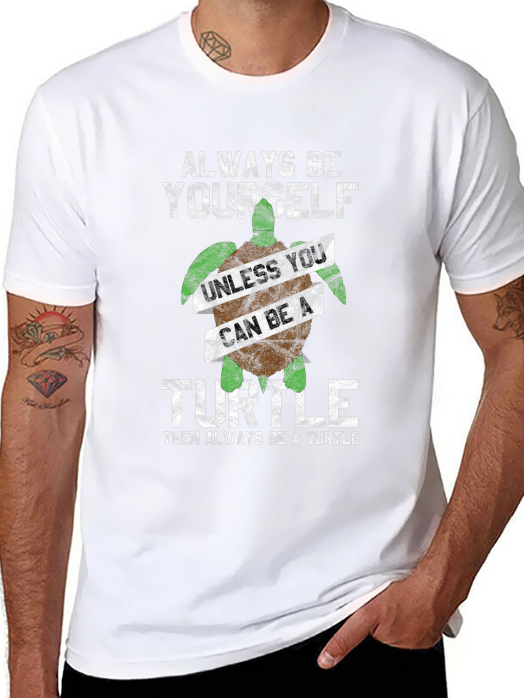 Always Be Yourself Turtle Graphic Tee