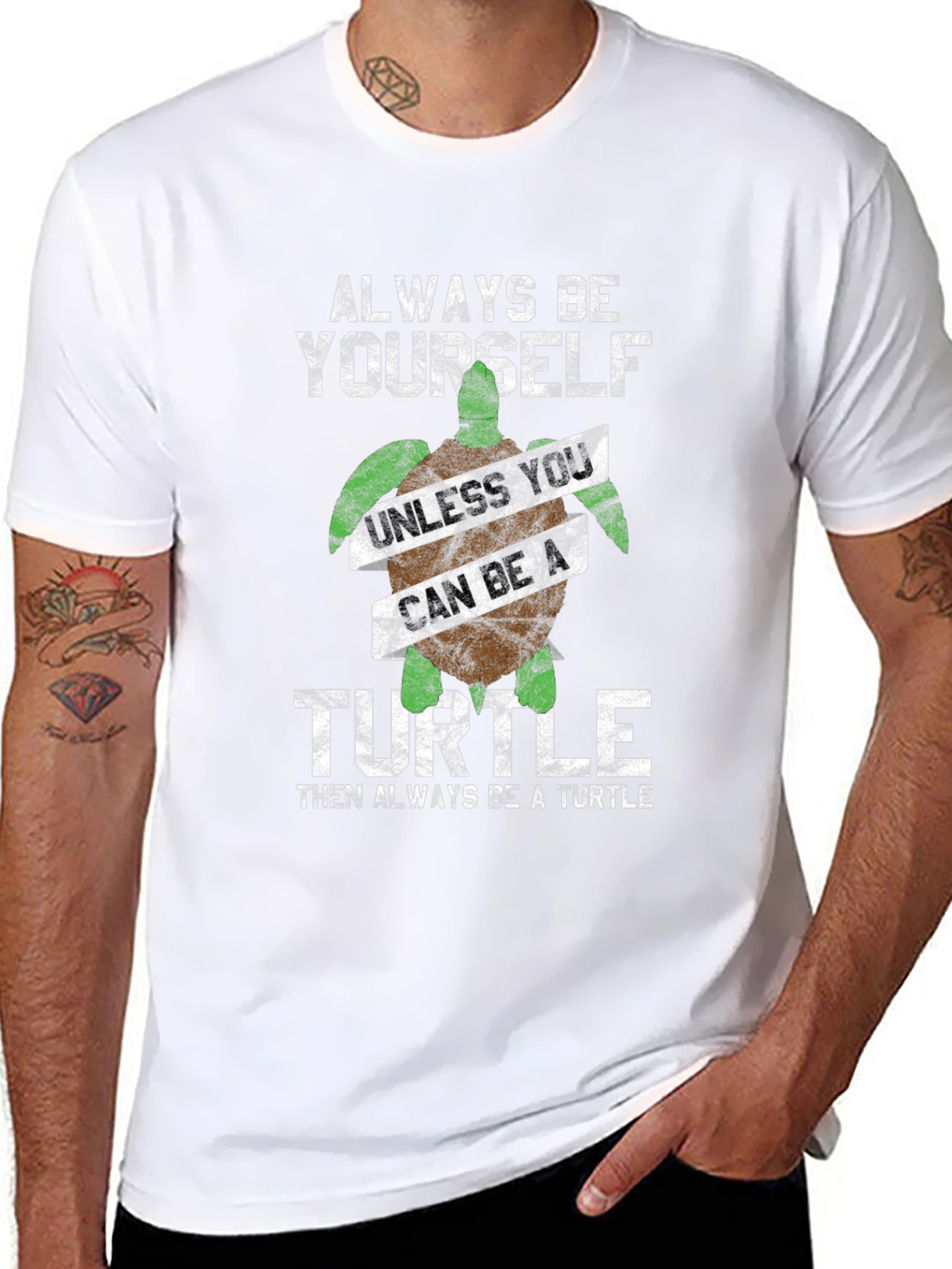 Always Be Yourself Turtle Graphic Tee