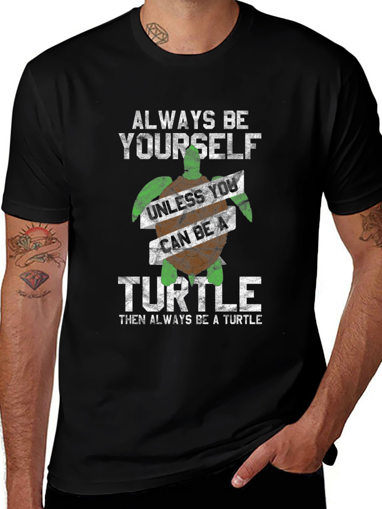 Always Be Yourself Turtle Graphic Tee