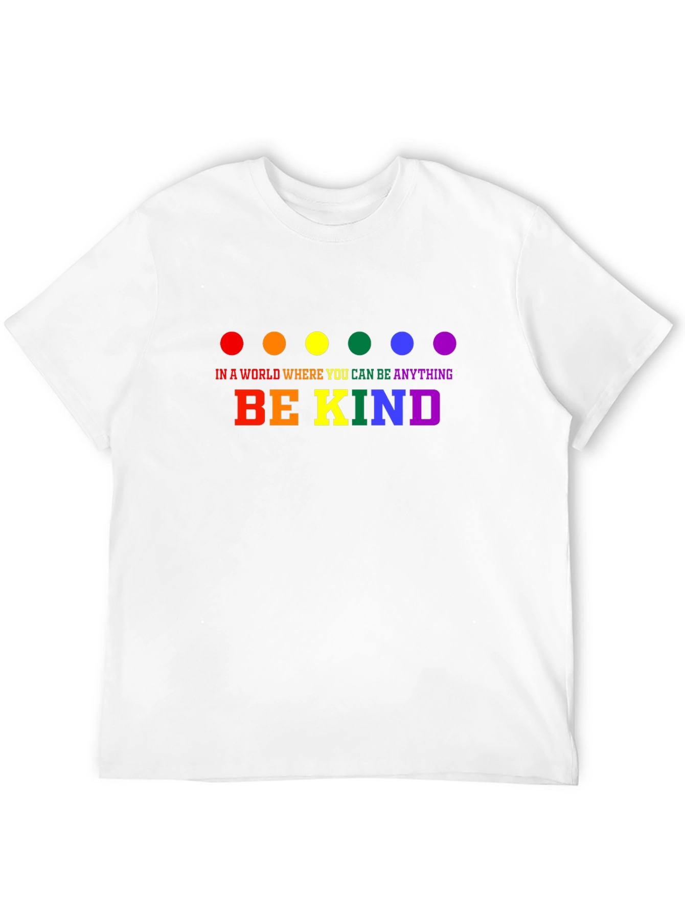Be Kind Rainbow Dot T-Shirt