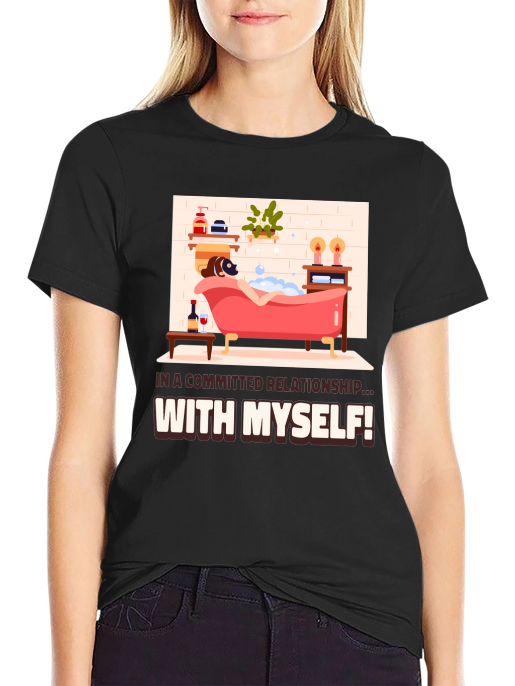 Committed Relationship T-Shirt: Relaxing Bath Design